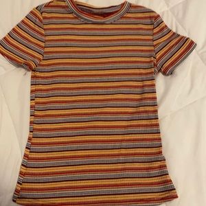Stretchy/tight striped t-shirt